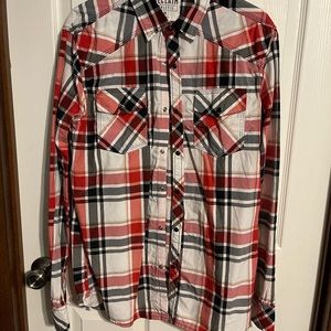 Reclaim mens button up shirt size M